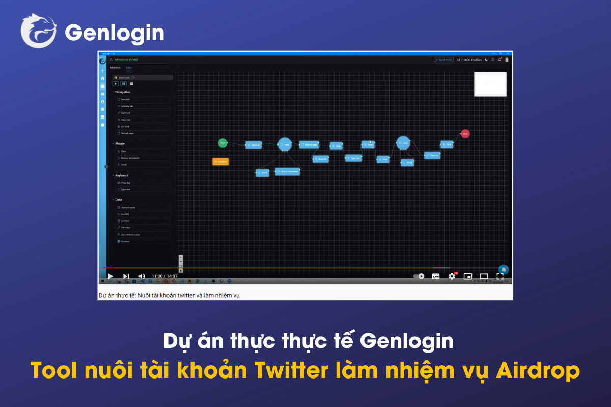 tool nuôi tài khoản Twitter làm nhiệm vụ airdrop