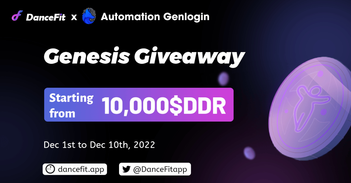 tool automation genlogin lam nhiem vu dancefit genesis airdrop 1